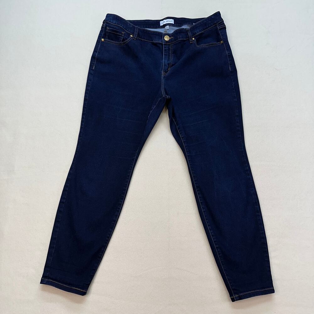 Lane Bryant Jeans Signature Fit Skinny SZ 20 Blue High-Rise Flex Magic Waistband